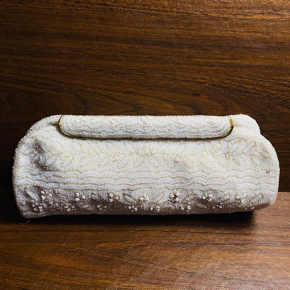 Vintage Michel Swiss Beaded Clutch Paris France - Picture 1 of 16